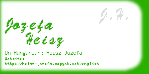 jozefa heisz business card